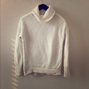 Athleta White Knit Sweater